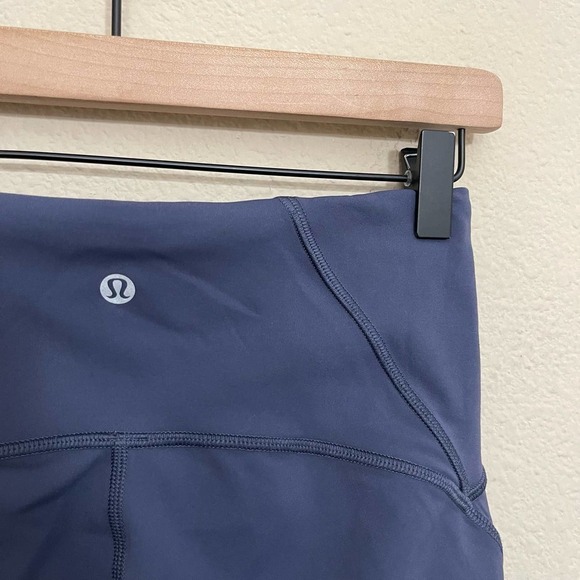 Lululemon Train Times High Rise Mesh Panel 21" Crop Tight Leggings Dazed Blue 6 - Picture 13 of 15
